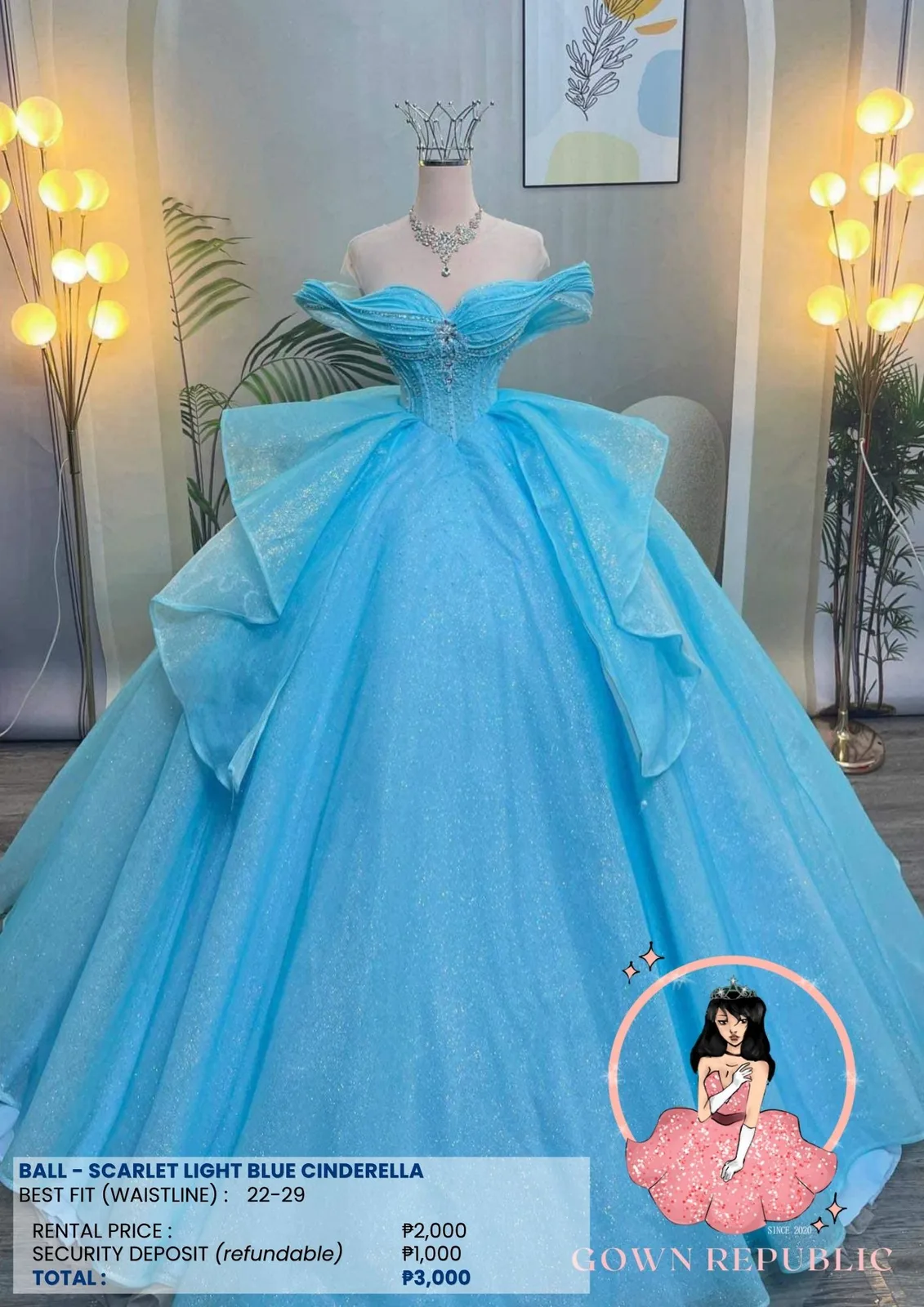 Ball Gowns: Blue 109